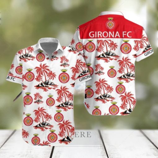 Girona FC Laliga Red Coconut Hawaiian Shirt Impressive Gift