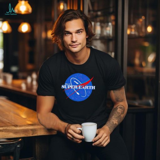 Glory for Super Earth style Nasa logo shirt