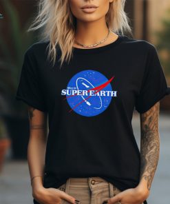 Glory for Super Earth style Nasa logo shirt