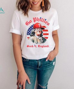 Go Phillies suck it England USA flag vintage shirt