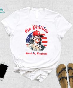 Go Phillies suck it England USA flag vintage shirt