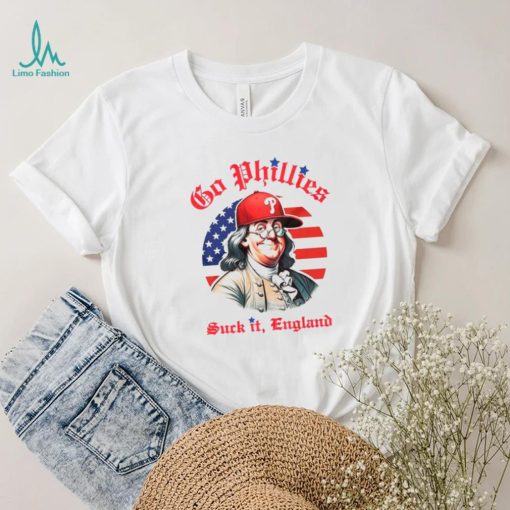 Go Phillies suck it England USA flag vintage shirt