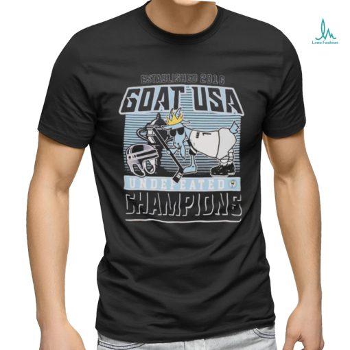 Goat Usa Undefeated Hockey Champions T shirt