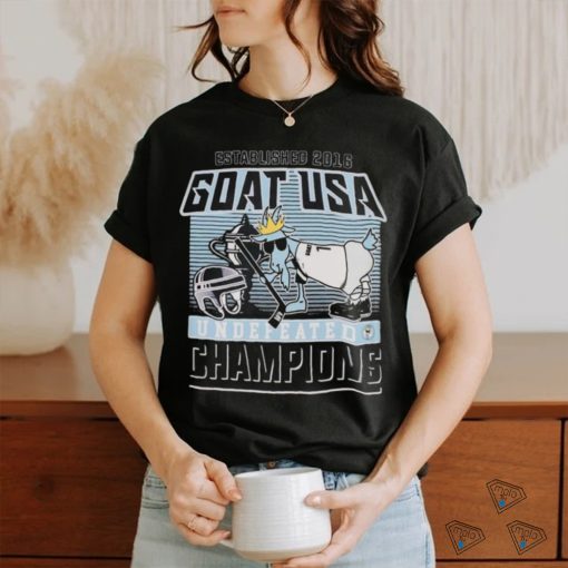 Goat Usa Undefeated Hockey Champions T shirt