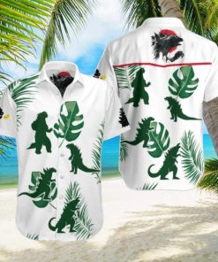 Godzilla Green Leaf Hawaiian Shirt Impressive Gift