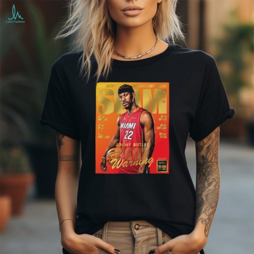 Gold Metal Jimmy Butler Miami Heat On Slam 249 Lastest Issues Cover Heat Warning Unisex T Shirt