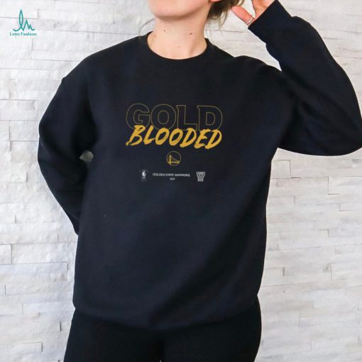 Golden State Warriors 2024 NBA Playoffs Gold Blooded Mantra T Shirt