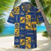 New York Knicks Hawaii Set Pattern Vintage 3D Hawaiian Shirt And Shorts