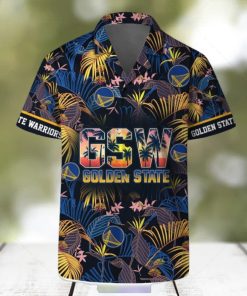 Golden State Warriors Logo Team Hawaiian Shirt And Shorts Beach Holiday Gift