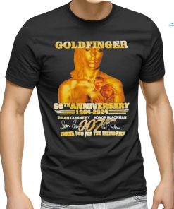 Goldfinger 60th Anniversary 1964 2024 Thank You For The Memories signatures T Shirt