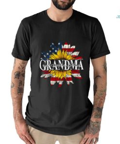 Grandma American Flag Sunflower Shirt With Kids TH T Shirt