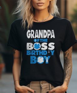 Grandpa Of The Boss Birthday Boy Baby Decorations Shirt