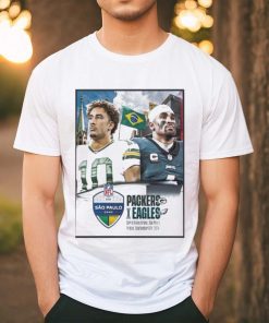 Green Bay Packers Vs Philadel Philadelphia Eagles NFL 2024 Sao Paolo Game Brazil Week 1 Home Decor Poster Shirt