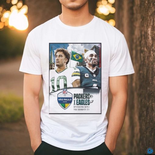 Green Bay Packers Vs Philadel Philadelphia Eagles NFL 2024 Sao Paolo Game Brazil Week 1 Home Decor Poster Shirt