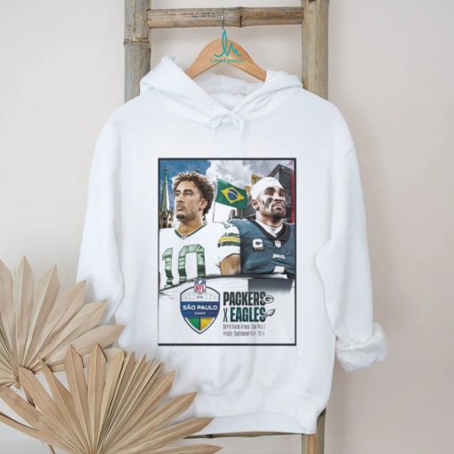 Green Bay Packers Vs Philadel Philadelphia Eagles NFL 2024 Sao Paolo Game Brazil Week 1 Home Decor Poster Shirt