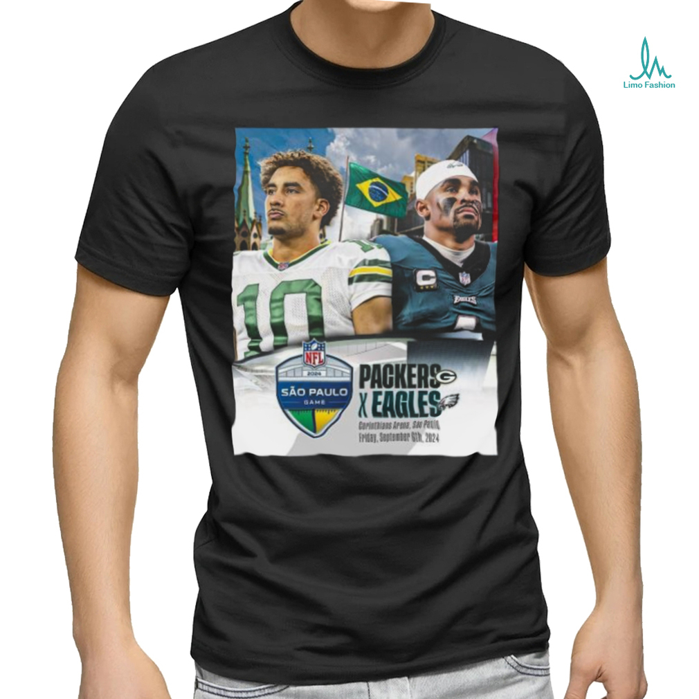 Green Bay Packers Vs Philadelphia Eagles Nfl Game In Sao Paulo, Brazil Sept 6 2024 Shirt