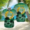 Hammarby Fotboll Palm Tree Green Logo Hawaiian Shirt Impressive Gift