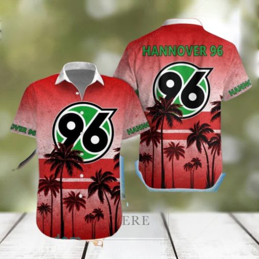 Hannover 96 Red Coconut Tree Hawaiian Shirt Impressive Gift