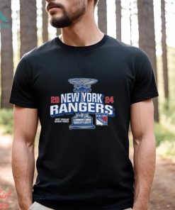 Heather New York Rangers 2024 Presidents’ Trophy T Shirt