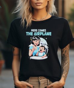 Here comes the airplane mom son funny mother’s day mommy T shirt