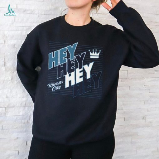 Hey Hey Hey Hey KC Ladies Boyfriend Shirt