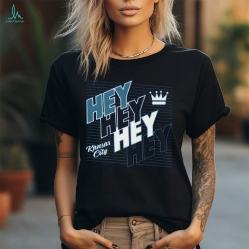 Hey Hey Hey Hey KC Ladies Boyfriend Shirt