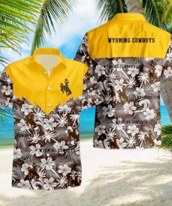 Hibiscus NCAA Wyoming Cowboys Hawaiian Shirt, Floral