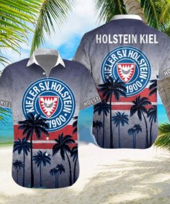 Holstein Kiel Gray Blue Coconut Tree Hawaiian Shirt Impressive Gift