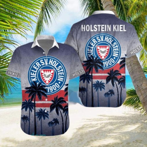 Holstein Kiel Gray Blue Coconut Tree Hawaiian Shirt Impressive Gift