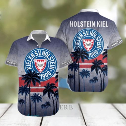 Holstein Kiel Gray Blue Coconut Tree Hawaiian Shirt Impressive Gift