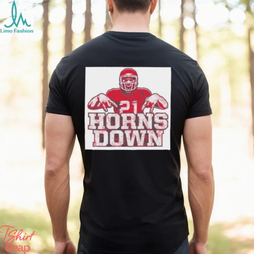 Horns down Arkansas Razorbacks football shirt