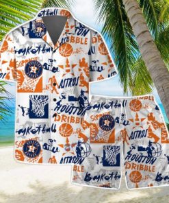 Houston Astros MLB Team Logo Street Style Design Hawaiian Shirt & Short
