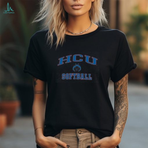 Houston Christian Huskies Arch Softball Performance T Shirt