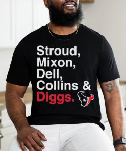 Houston Texans Stroud, Mixon, Dell, Collins & Diggs Shirt