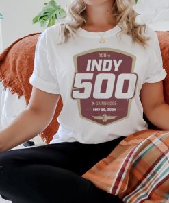 IMS Merch 2024 Indy 500 2 Sided White Shirt