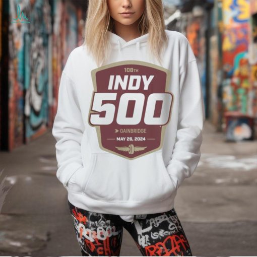 IMS Merch 2024 Indy 500 2 Sided White Shirt