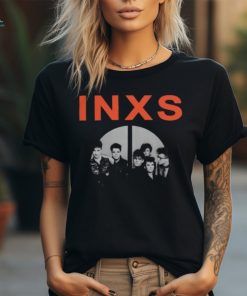 INXS Merch INXS Peace Sign Black T Shirt