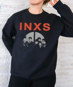 INXS Merch INXS Peace Sign Black T Shirt