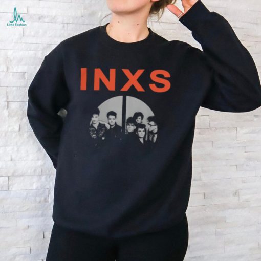 INXS Merch INXS Peace Sign Black T Shirt