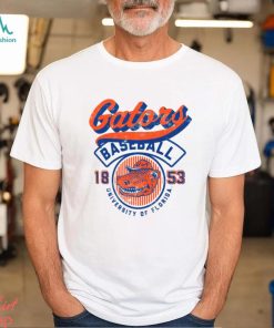 Image One Men's Florida Gators Ivory Baseball Logo T Shirt