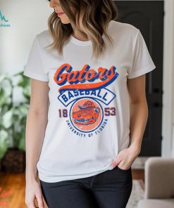 Image One Men's Florida Gators Ivory Baseball Logo T Shirt