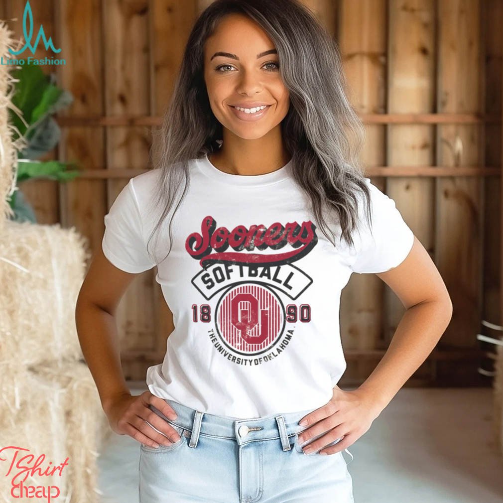 Image One Men's Oklahoma Sooners Ivory Baseball Logo T Shirt Image One Men's Oklahoma Sooners Ivory Baseball Logo T Shirt