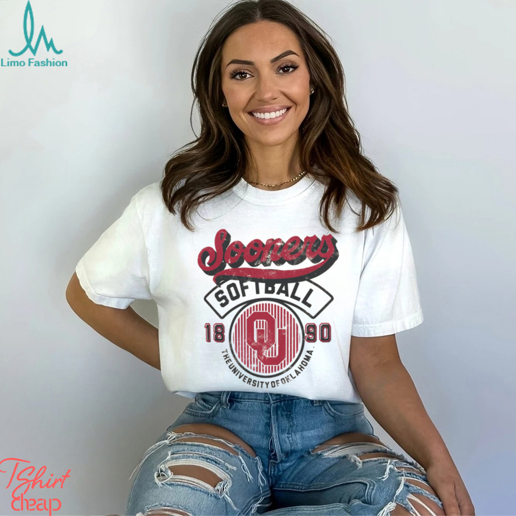Image One Men's Oklahoma Sooners Ivory Baseball Logo T Shirt Image One Men's Oklahoma Sooners Ivory Baseball Logo T Shirt