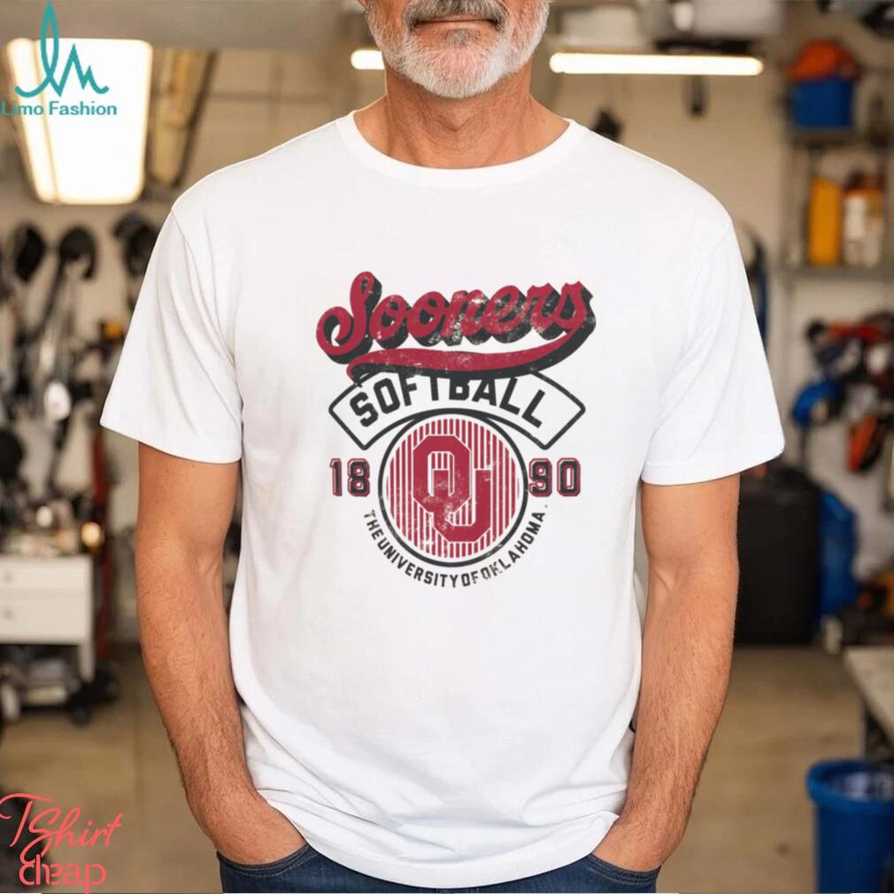 Image One Men's Oklahoma Sooners Ivory Baseball Logo T Shirt Image One Men's Oklahoma Sooners Ivory Baseball Logo T Shirt