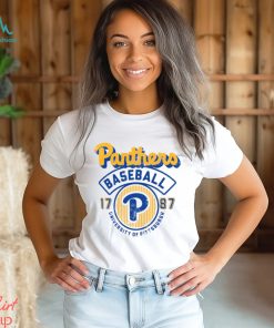 Image One Men's Pitt Panthers Ivory Baseball Logo T Shirt