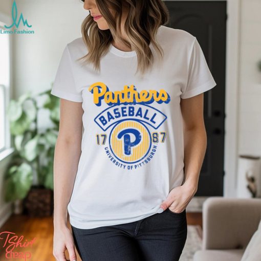 Image One Men’s Pitt Panthers Ivory Baseball Logo T Shirt