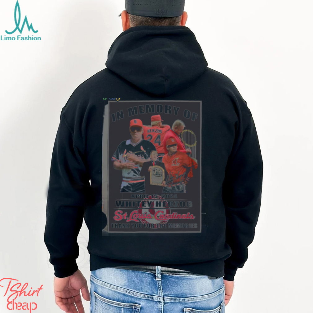 In Memory Of April 2024 Whitey Herzog St. Louis Cardinals Thank You For The Memories Wall Art Poster shirt In Memory Of April 2024 Whitey Herzog St. Louis Cardinals Thank You For The Memories Wall Art Poster shirt