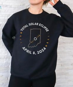 Indiana 2024 Solar Eclipse Shirt Family Eclipse Tee, April 8 Path Of Totality Design, Spring Eclipse Souvenir, America Eclipse In State Shirt