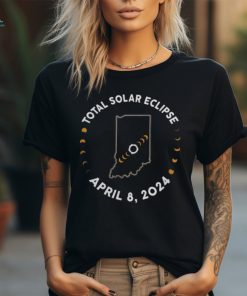 Indiana 2024 Solar Eclipse Shirt Family Eclipse Tee, April 8 Path Of Totality Design, Spring Eclipse Souvenir, America Eclipse In State Shirt