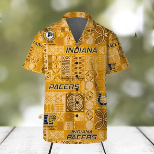 Indiana Pacers Hawaii Set Summer Pattern 3D Hawaiian Shirt And Shorts